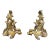 Pair of 19th Century French Louis XV Style Ormolu Chenets For Sale