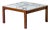 Vintage Coffee Table in Teak and Marble by Alfred Hendrickx for Belform, 1960s For Sale