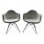 Authentic Herman Miller Eames Molded Plastic Armchairs (Pair) – White, Wire Eiffel Base For Sale