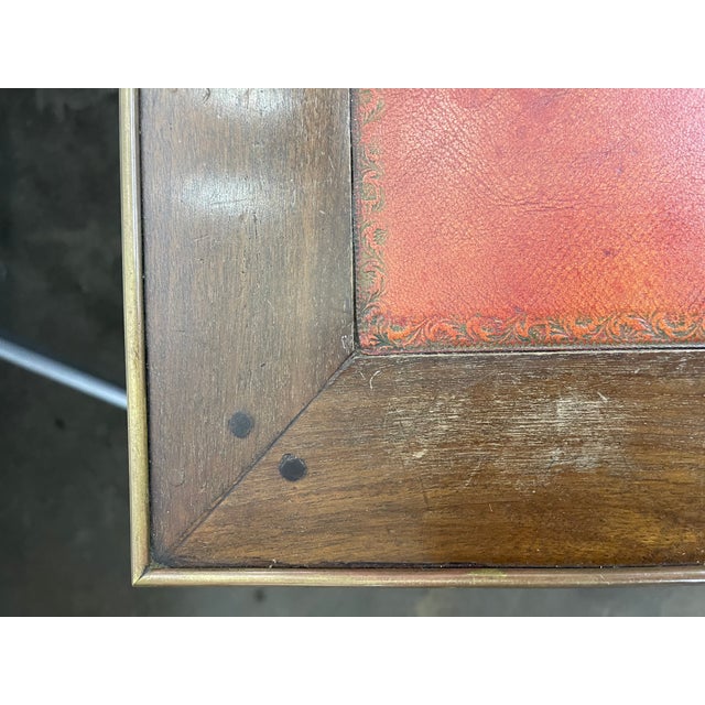 Brown Early 20th Century Louis XVI Style Mahogany Writing Table For Sale - Image 8 of 13