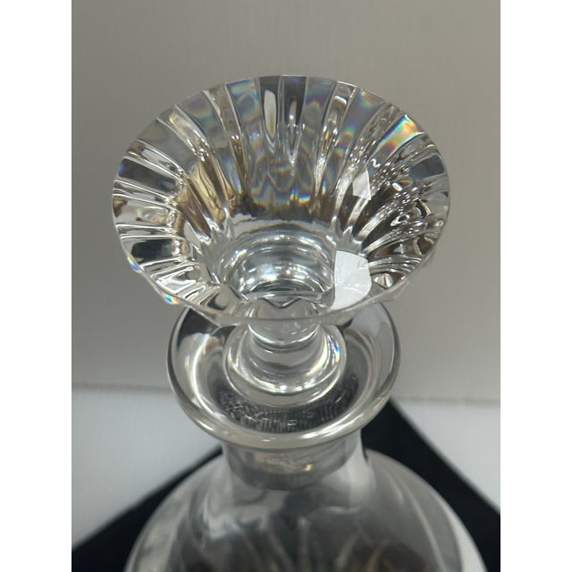 Vintage Baccarat France Crystal "Massena" Blown 11" Tall Decanter With Sign Stopper For Sale In New York - Image 6 of 18