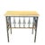 An exceptional French console table crafted from an antique wrought iron balcony railing and marble from the 19th century,...
