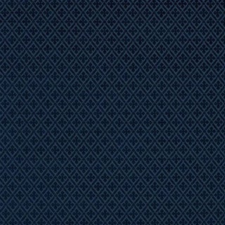 Schumacher Whittington Chenille Fabric in Blue For Sale