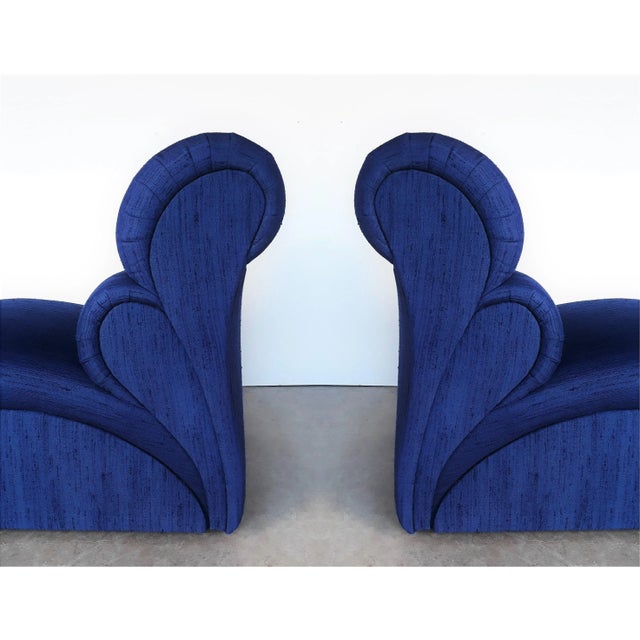 1980s Modern Biomorphic Lounge Chairs by Weiman, 1980s - A Pair For Sale - Image 5 of 9