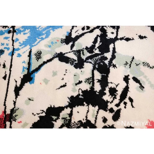 Nazmiyal Collection Vintage Scandinavian Ege Art Line Robert Jacobsen Rug For Sale - Image 9 of 9
