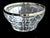Offered is a heavy cut glass bowl with a silver plated top band rim made in Italy in the 1970s. While perfectly food safe...