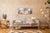 White 2026, Faux Naive Horizontal Painting, Playground Landscape, Vivid Tones Bauhaus Shapes on Canvas For Sale - Image 8 of 8