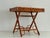 Mid-Century French Bamboo Folding Tray Table in Lacquered Wood, 1970s For Sale - Image 17 of 18