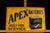 Metal Vintage Apex Batteries Embossed Tin Litho Sign For Sale - Image 7 of 7