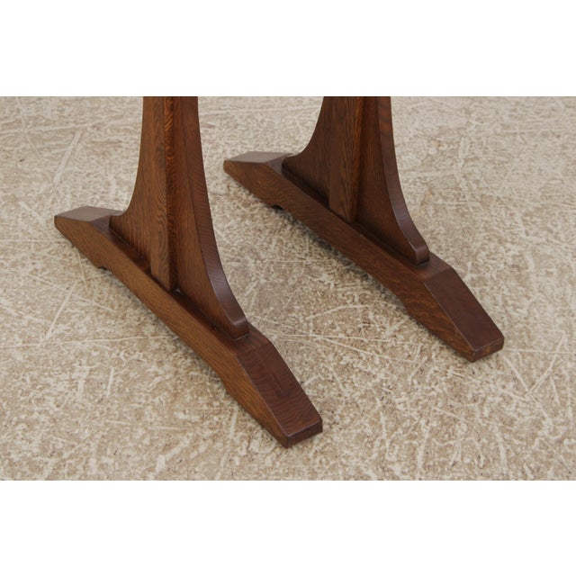 Stickley Mission Oak Double Coat Rack Hall Tree For Sale In Philadelphia - Image 6 of 17