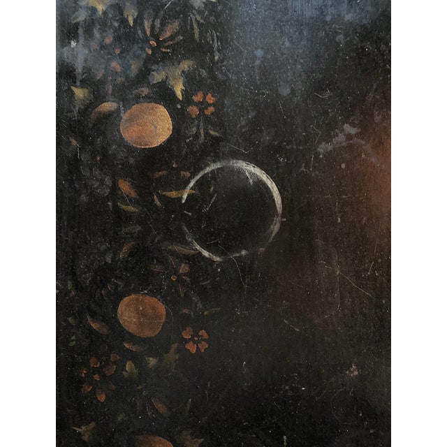 19th Century 19th Century French Hand-Painted Tole Tray For Sale - Image 5 of 10
