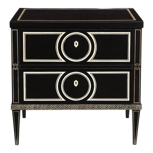 Neoclassic Hand-Painted Commode in the Fornasetti Manner For Sale