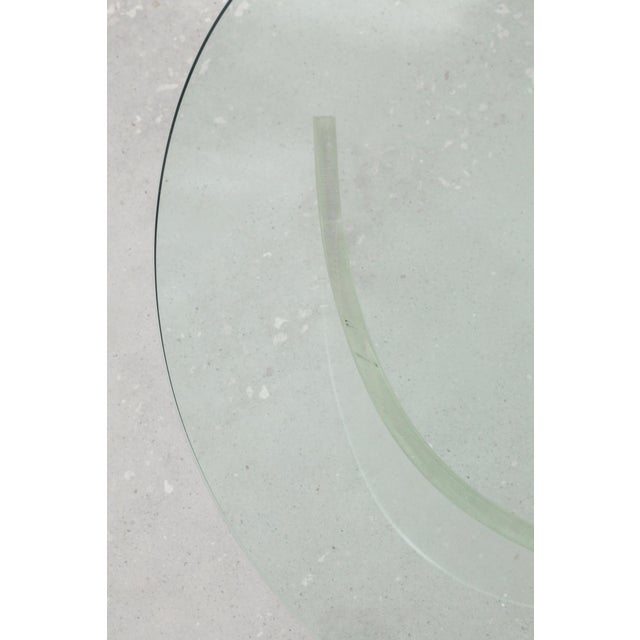Transparent Biomorphic Lucite and Glass Coffee Table For Sale - Image 8 of 9