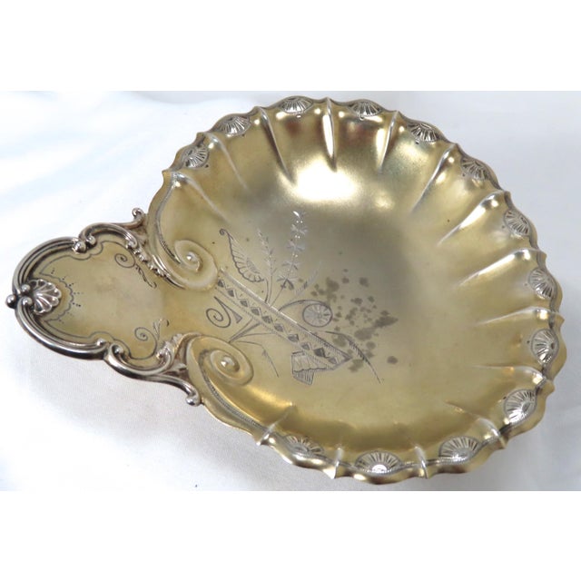 Late 19th Century Antique American Victorian Rococo Revival Sterling Silver Trinket Tray For Sale - Image 5 of 13