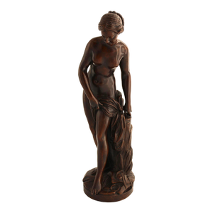 Antique Bronze Sculpture “La Baigneuse” the Bather by Etienne Falconet, 16”