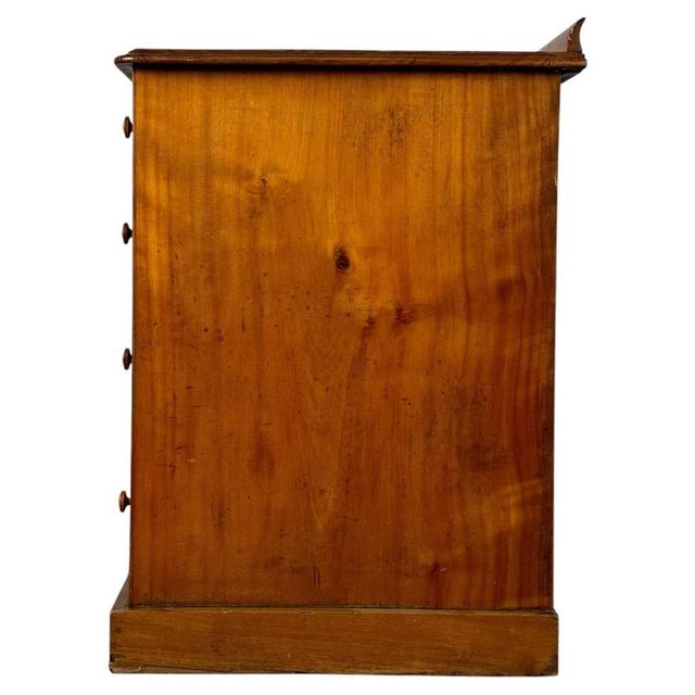 Brown 19th Century English Satinwood Writing Desk For Sale - Image 8 of 11