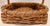 Traditional Vintage Handmade Woven Natural Wood Basket With Handle 12.25" X 10.75" For Sale - Image 3 of 9