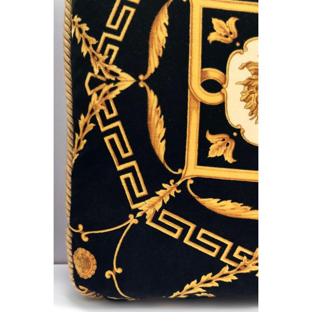 Black Throw Pillows from Gianni Versace, 1980s, Set of 2 For Sale - Image 10 of 12