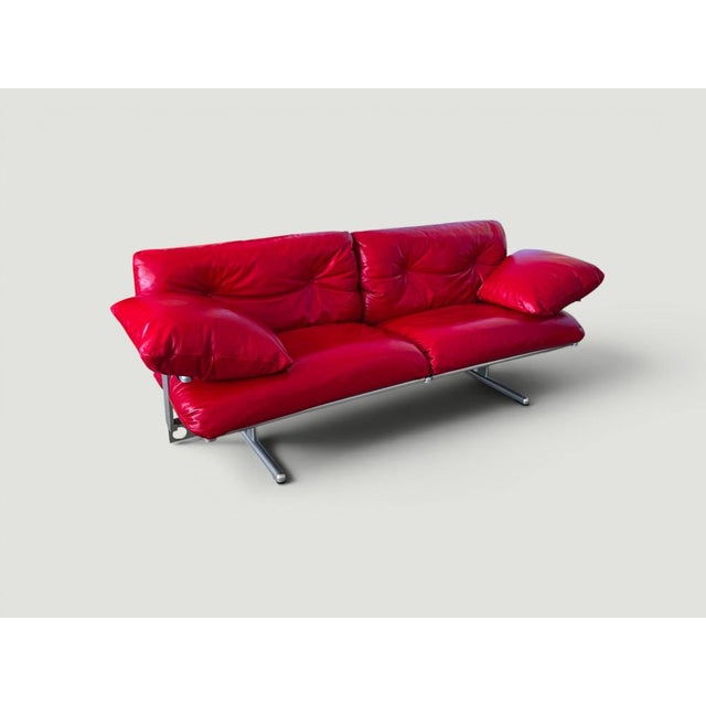 2000 - 2009 Red Ouverture Sofa by Pierluigi Cerri for Poltrona Frau, 2003 For Sale - Image 5 of 18