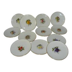 Pre-1954 Hand Painted Lenox Plates by Jan Nosek - Set of 12