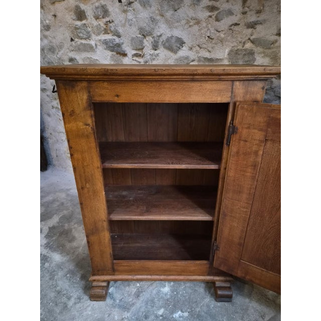 Antique French Oak Single Door Cupboard, 18th Century For Sale - Image 4 of 18