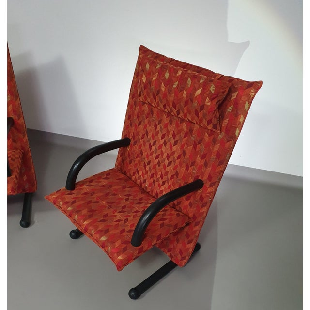 Postmodern T-Line Armchairs from Burkhard Vogtherr, Set of 2 For Sale - Image 3 of 18