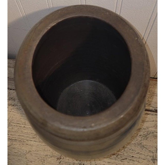 19th Century 19thc Striped Crock Jar For Sale - Image 5 of 5