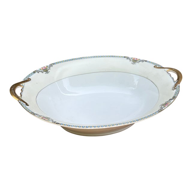 1970s Hand Painted Noritake Cortez Large Bowl For Sale