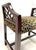 Vintage Fretwork Curved Arm Vanity Stool/ Bench With New Leopard Upholstery For Sale In West Palm - Image 6 of 18