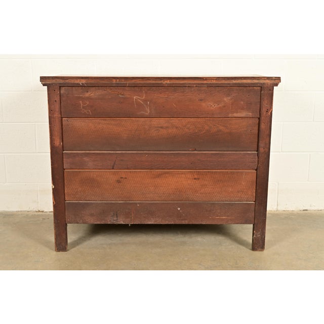 Antique Victorian Carved Tiger Oak Sideboard or Bar Cabinet, Circa 1890s For Sale - Image 15 of 16