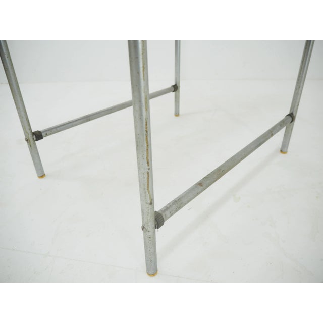 Wood Mid-Century Chrome Side Table, 1960s For Sale - Image 7 of 12