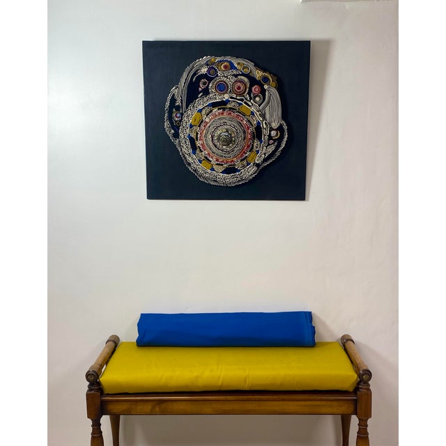 Transform simple raw cotton into abstract works evoking abstract shapes and color. Using pleating, folding, curling and...