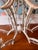 Midcentury White Faux Bamboo Pagoda Tole Chandelier For Sale - Image 4 of 12