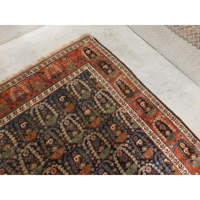 Antique Handmade Persian Gallery Rug For Sale - Image 10 of 13