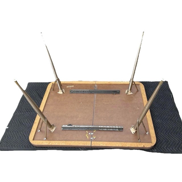 Mid Century Modern Dinette Table With Leaf by Haywood-Wakefield 1950s Made in Usa For Sale - Image 10 of 15
