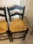Wood Mid 20th Century Country French Style Black Rush Seat Barstools- A Pair For Sale - Image 7 of 12