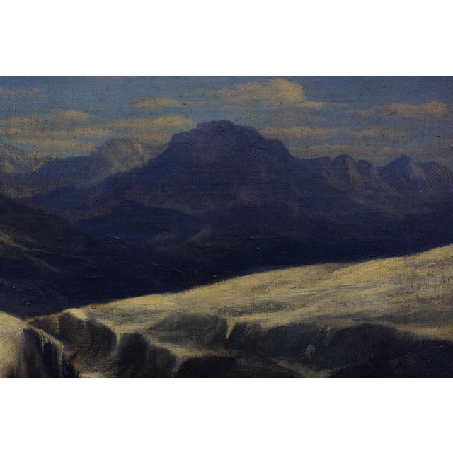 Paolo De Robertis, Glacier, 1980s, Oil on Canvas, Framed For Sale - Image 4 of 7