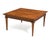 A Mid-Century coffee or end table with nine stunning burl inlays and brass plated accents by Mastercraft. This square...