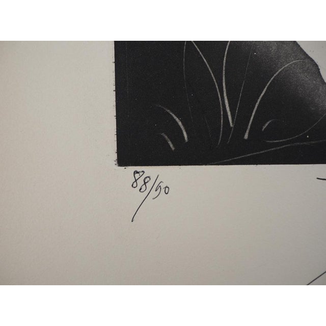 Pierre-Yves Tremois, Acteon Faune et femme, Original Engraving For Sale - Image 6 of 8