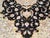Fine Persian Tabriz Rug, Hand-Knotted Wool & Silk, Floral Pattern, Black & Ivory, 7x10 For Sale - Image 17 of 18
