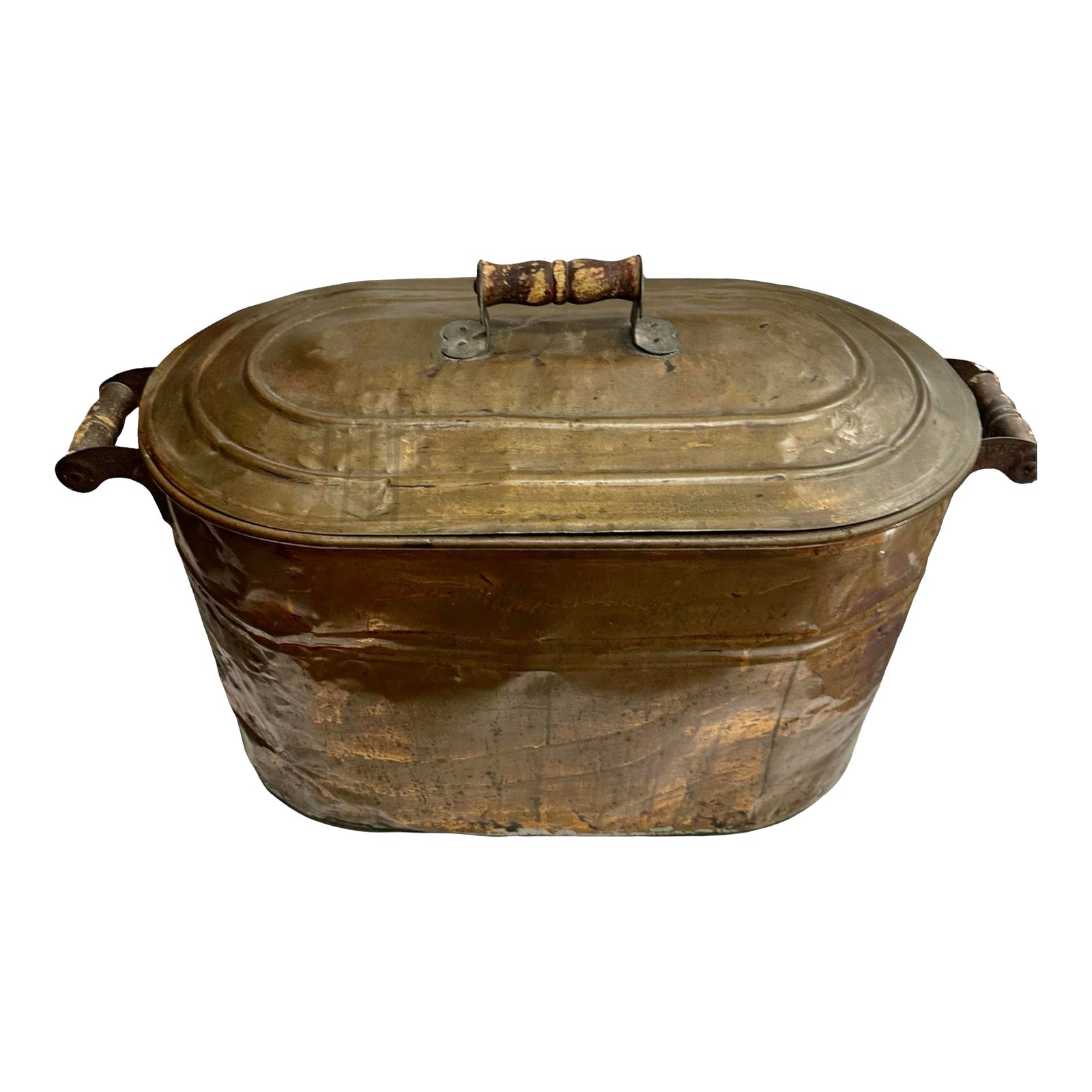 Vintage Copper Bin With Lid Chairish