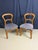 Blue Antique 19th Century Victorian Balloon Back Chairs, Set of 2 For Sale - Image 8 of 10