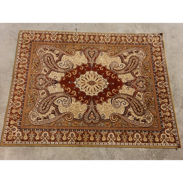 Vintage rug (1970s) from the German brand Imperial, measuring 230 x 170 cm, made of 100% pure combed wool. This machine-...
