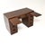 A superb Art Deco figured walnut leather top pedestal desk, made in England and dating from the 1930’s. This is of amazing...
