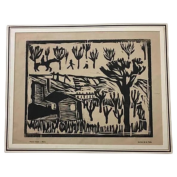 Piazza d'Armi, Rome - Original Woodcut Print - 1913 1913 For Sale