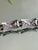 1920s 1920s Art Deco 935 Silver Panel Bracelet With Marquise Style Glass Stones For Sale - Image 5 of 13