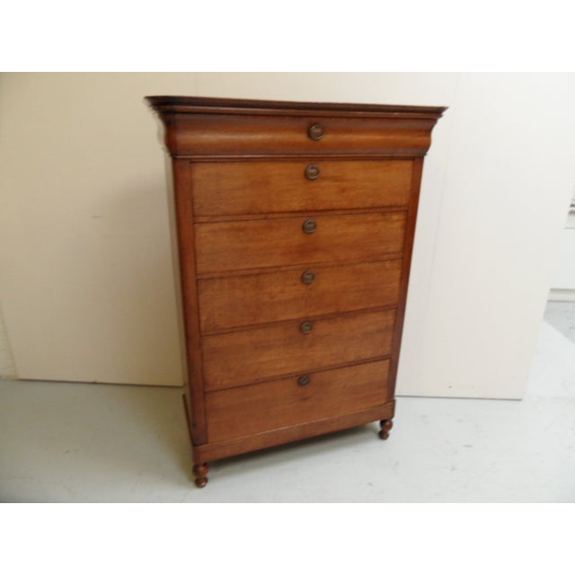 Brown Antique Chiffoniere Chest of Drawers For Sale - Image 8 of 12