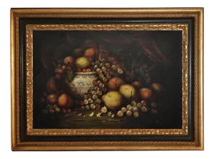 Massimo Reggiani, Italian Still Life, 2002, Oil on Canvas, Framed