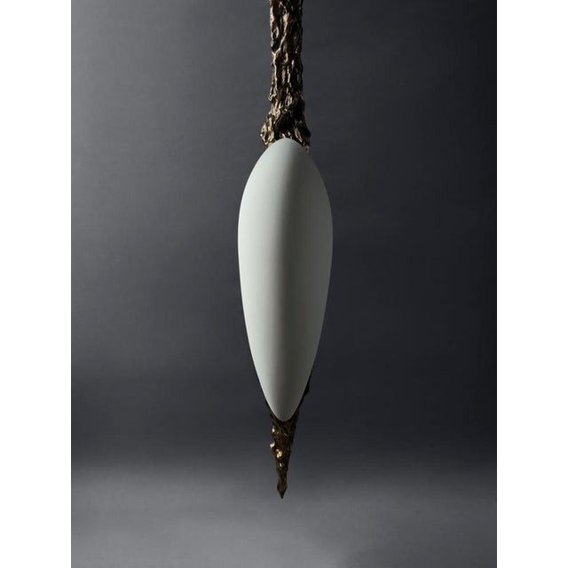 LV-426 Pendant in Patinated Cast Bronze by William Guillon For Sale - Image 9 of 11