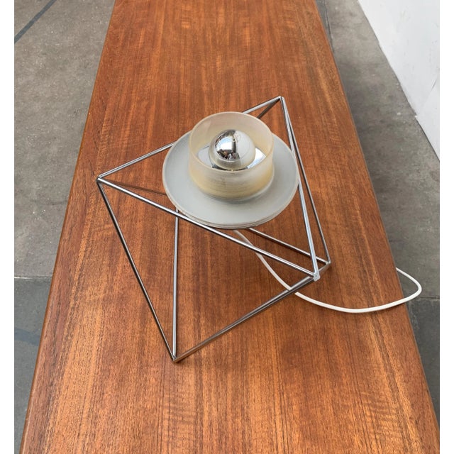 Italian Space Age Poliedra Table Lamp by Felice Ragazzo for Guzzini For Sale - Image 12 of 18